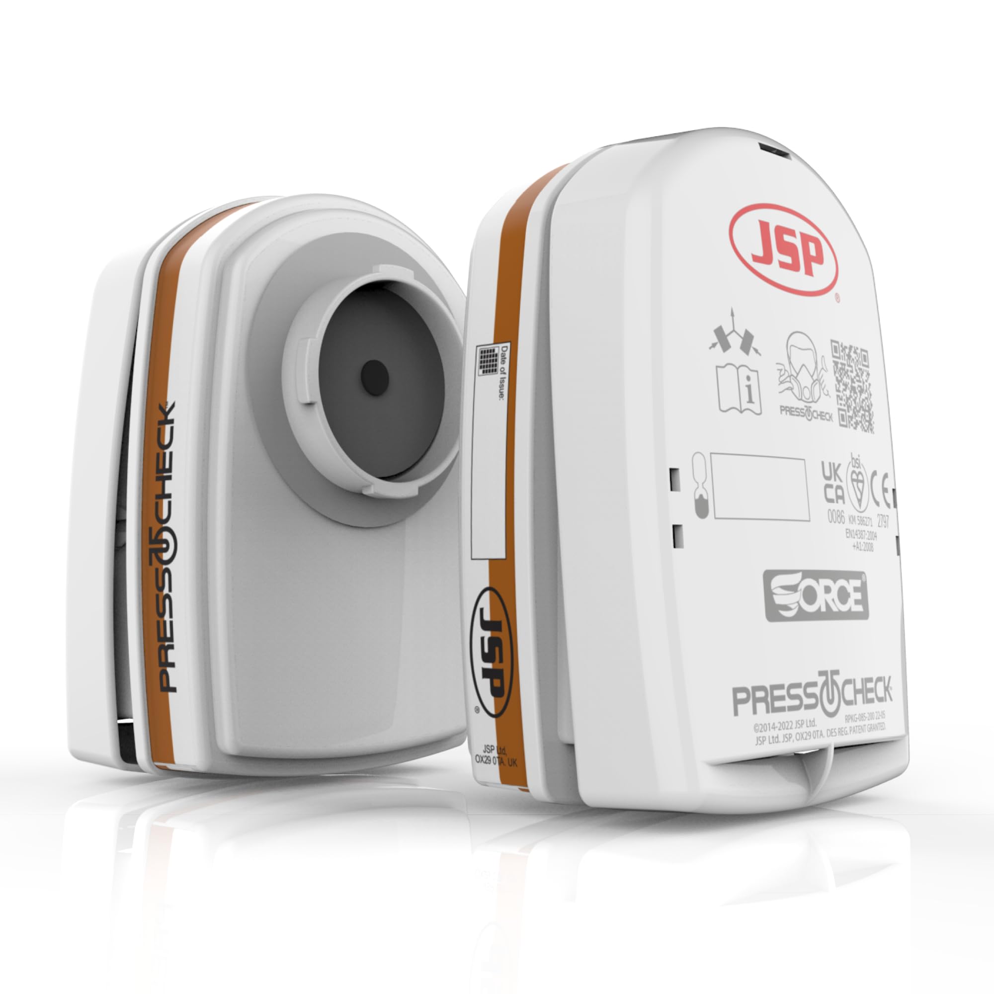 JSP PressToCheck A2 P3 Filters Set of 2, Compatable with JSP Force 8 mask (BMN740-000-600)