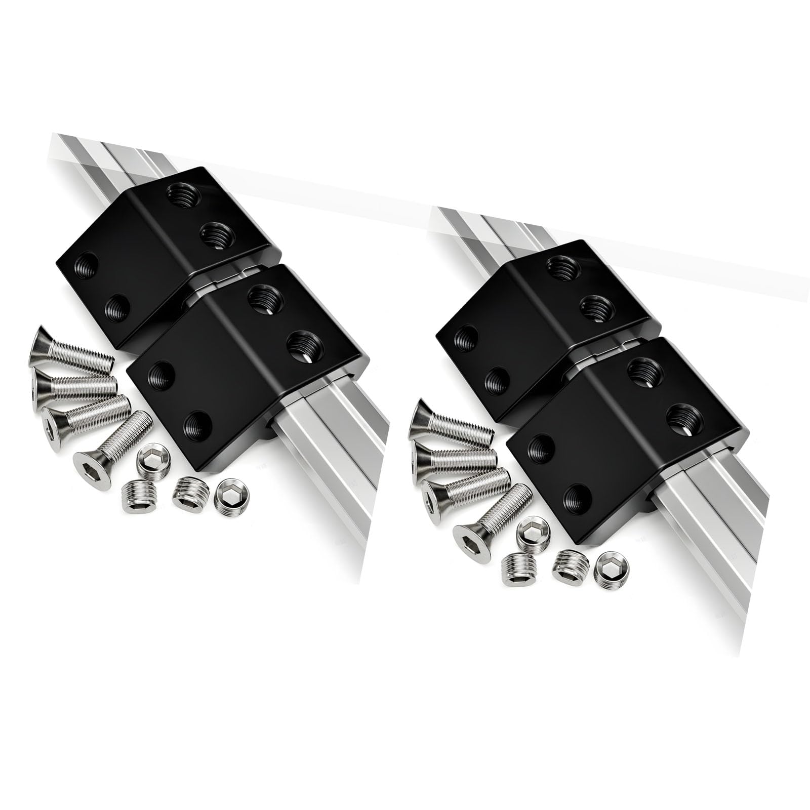 Efficient Rails Clamps Brackets Stand for Tool Storage Ensures Secure Mounting Includes Bolts and Screws for Installation Rails Installation Set