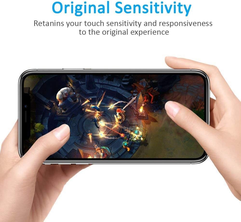 WAMTHUS Tiamat OM-Screen-Protector-Note 4 iPhone X Privacy Screen Protector, Tempered Glass Anti-Spy Privacy Film for Apple iPhone X, Water, 2 Piece