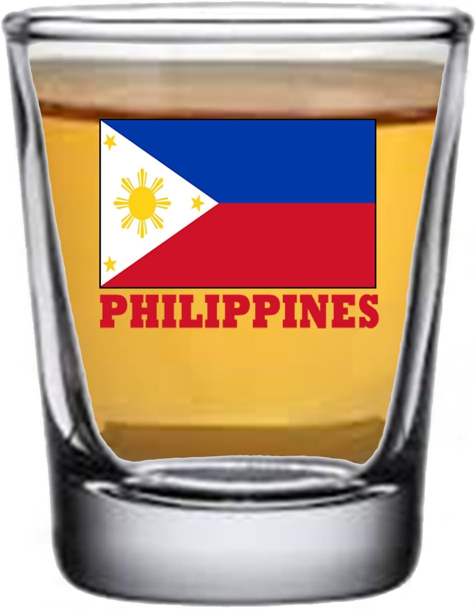 Rogue River Tactical Philippines Flag Outline Shot Glass Gift Phillipino
