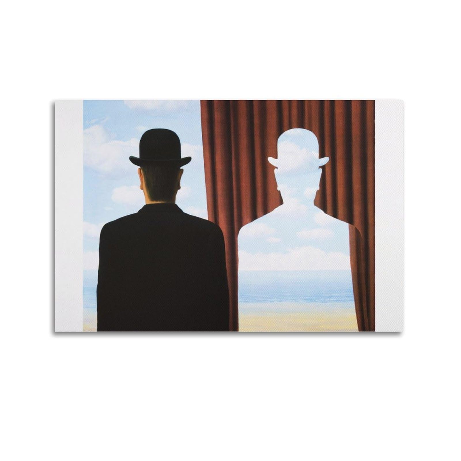 Ymxsdimds Unframe-Style Decalcomania By Rene Magritte Painting Poster Wall Art Prints Photo Picture Paintings Room Decor Home Decorative 20X30inch(50X75cm)