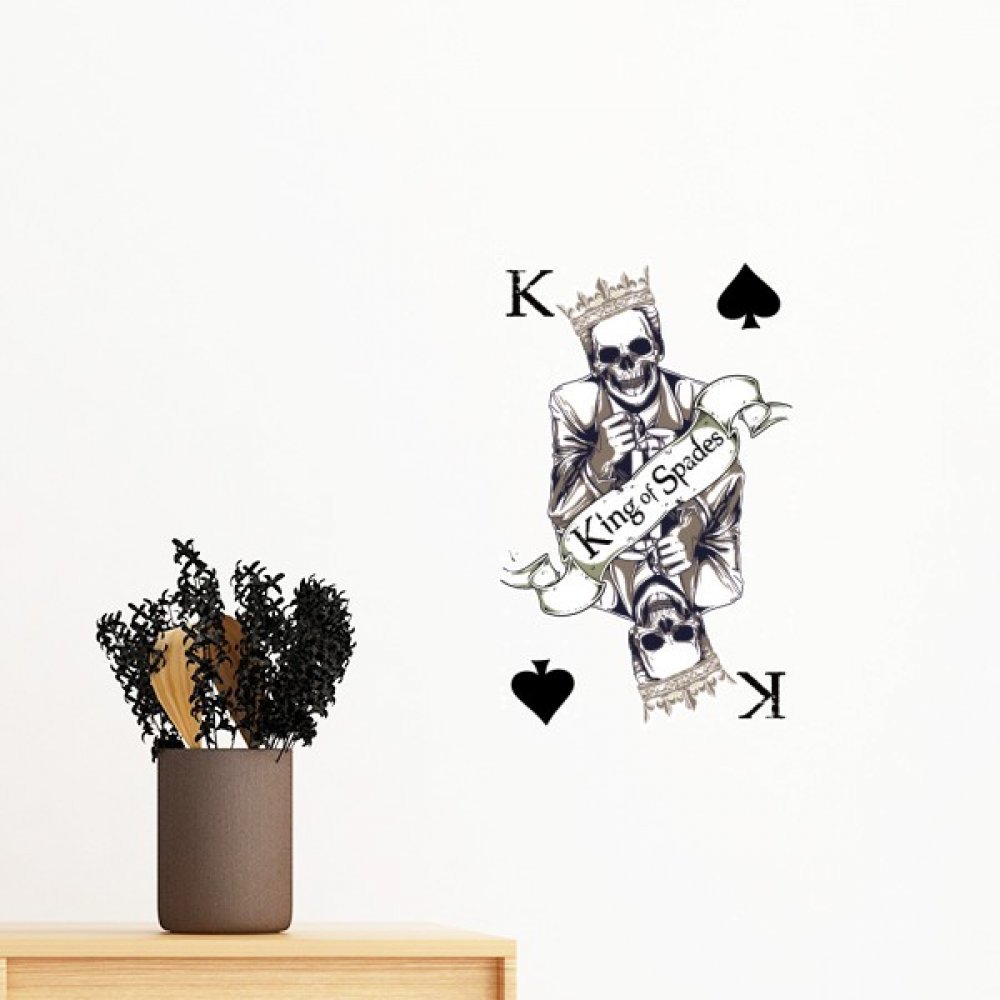 Stickers mural cartes à jouer pour créer une ambiance salle de jeu