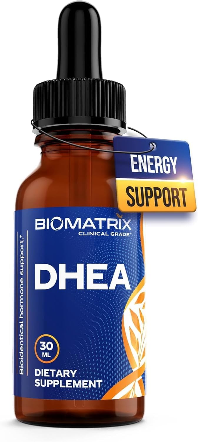DHEA Liquid Drops – 3X Absorption of Capsules or Tablets – Adjustable Alternative to DHEA 50 mg and DHEA 100 mg – Micronized DHEA Supplement for Men and Women 30 ml, 500 Servings