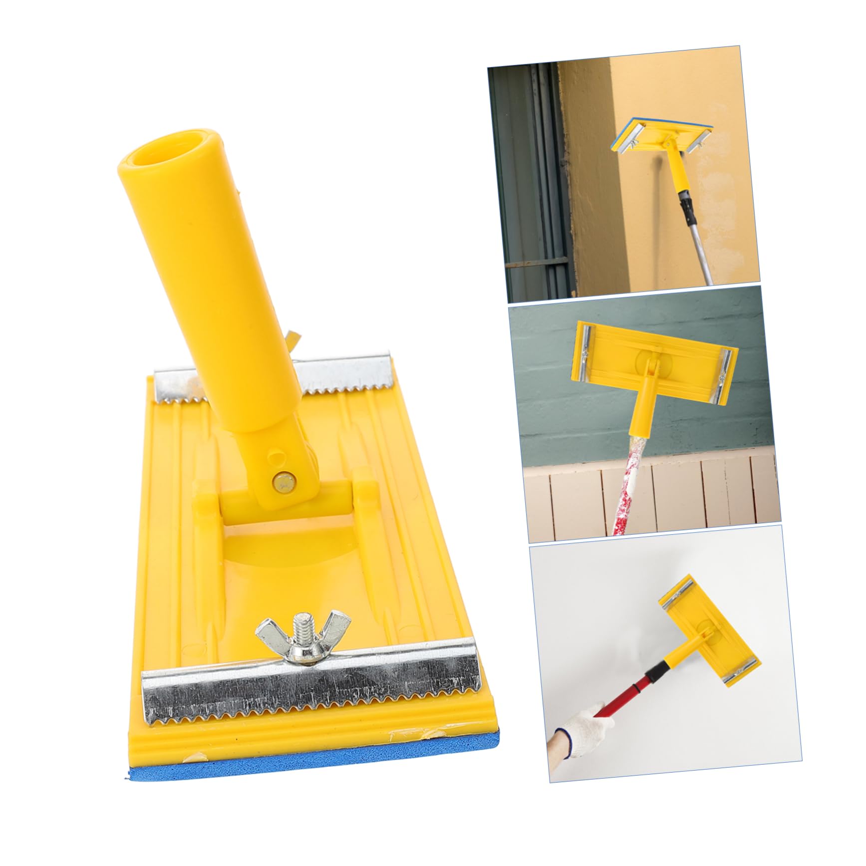 jojofuny Drywall Hand Sander with Rotating Telescopic Sanding Pole and Self-Adhesive Sandpaper Holder for Woodworking and Metal Surfaces 8.66 X 3.19 Inch Multi-Angle Sanding Tool - Image 4