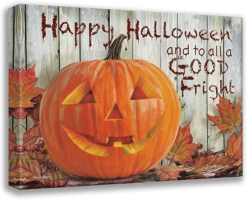 Miniatura 1 de ArtDirect Happy Halloween 18x15 Gallery Wrapped Canvas Museum Art by Wargo, Ed