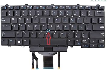 Original New for Dell Latitude 5490 5491 5495 7490 Laptop US Backlit Keyboard 6NK3R