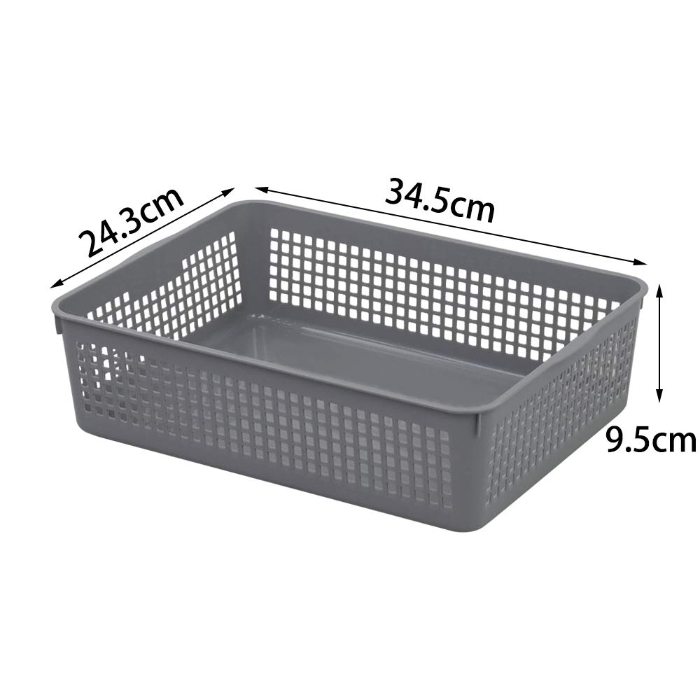 Contenitori, ceste e cestini LHY SAVE 4 Pack Cesto Portaoggetti con Coperchio,Cesto Portaoggetti