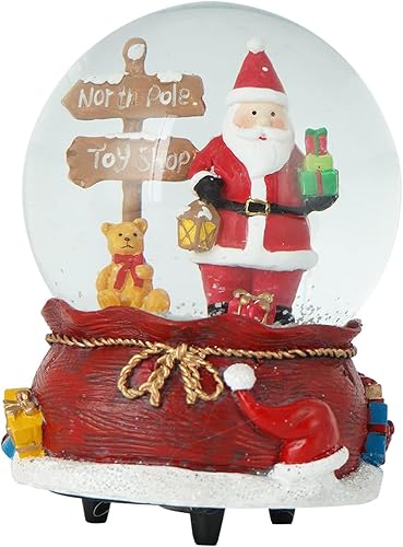 Miniatura 8 de DUSVALLY Globos de nieve de Navidad, globos de nieve con caja de música, globo de agua con purpurina, regalos de Navidad para el hogar, vacaciones,