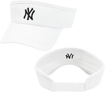 Viewfinder Hat Adjustable Cotton Tennis Golf Sports Hat Unisex WHITE with NY Logo