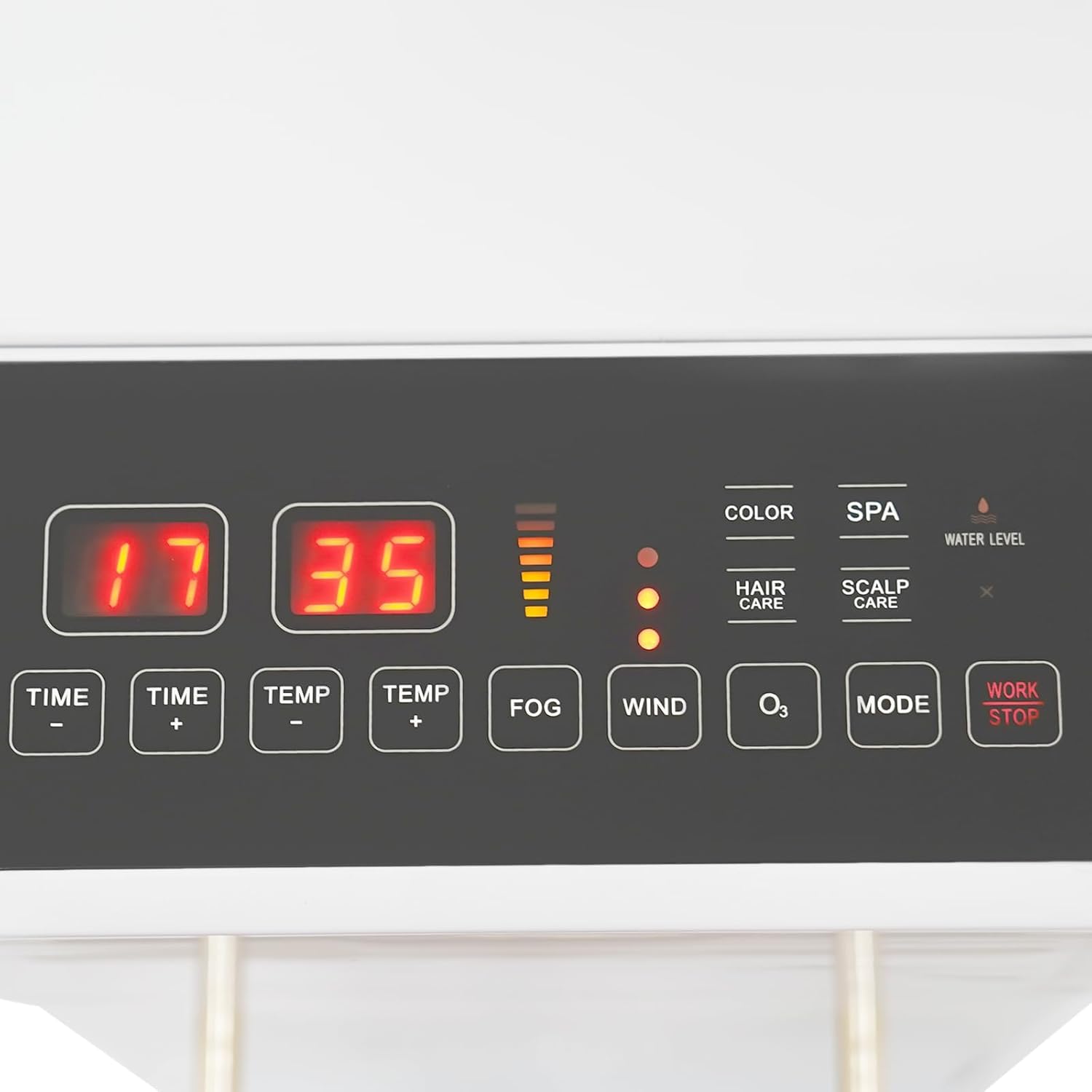 650W Professional Hair Steamer Multifunctional Nano Steamer for Hair Stand up Hair Steamer for Deep Conditioning 110V (White)