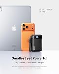 INIU Power Bank, Smallest 20000mAh Portable Charger Fast Charging 22.5W, Battery Pack with USB C Cable&LED Display, Phone Powerbank for Travel Essentials, for iPhone 17 16 15 Pro max Samsung iPad etc