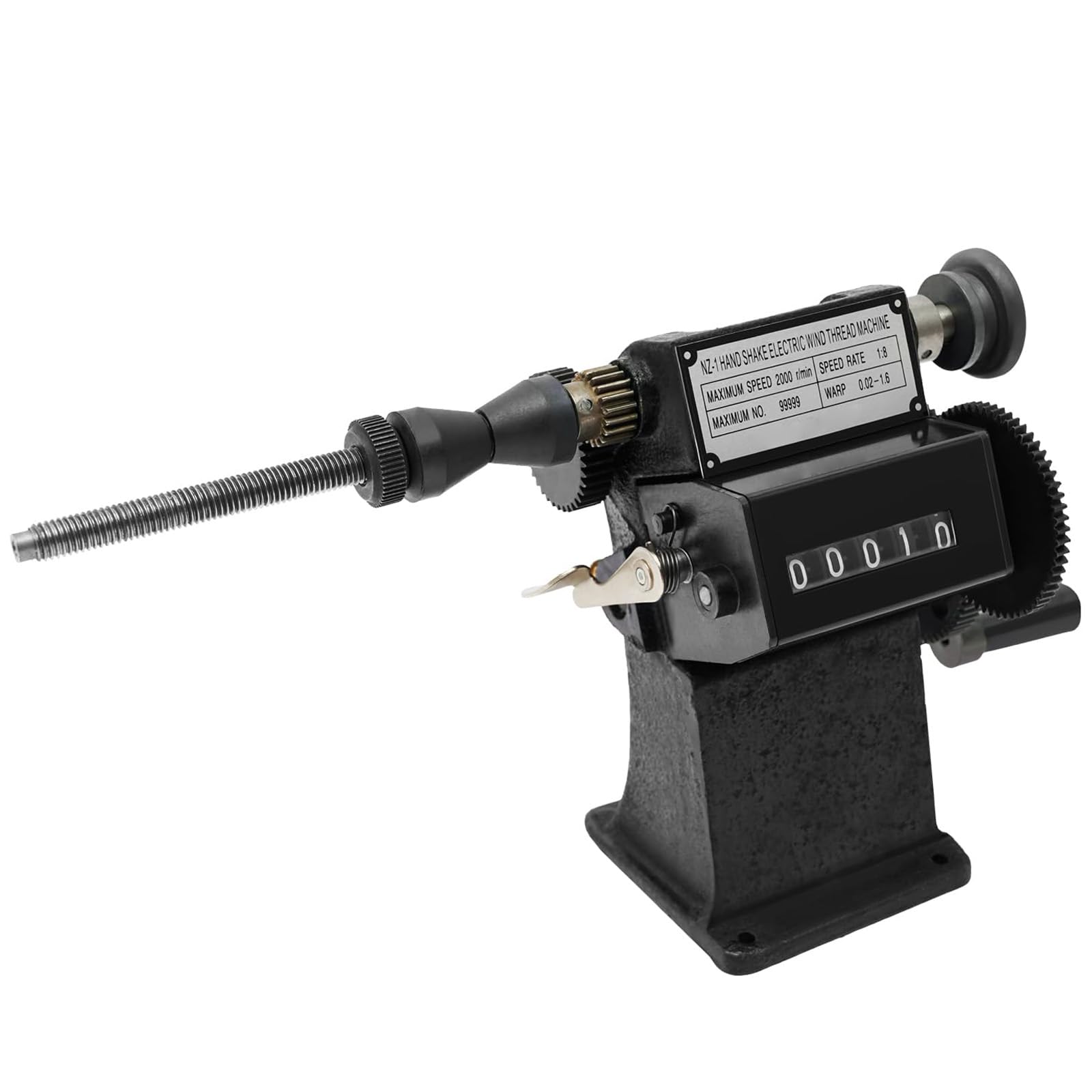 Eiwitany Dual-Use Hand Operated Coil Winding Machine with 0-99999 Counting Function, Suitable for Winding Guitar Pickup Spiral Coils
