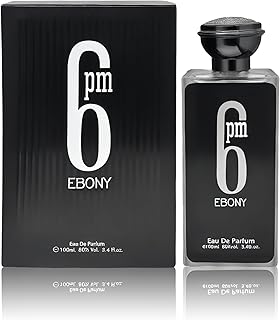 Men’s Cologne 6PM Ebony Original Natural Spray Eau De Toilette,Noted with Bergamot,Lavandin,Muguet,Orange Blossom,Amber &Vanilla Long-Lasting Scent Perfume - Great Gift, 3.4 Fl Oz/100 Ml