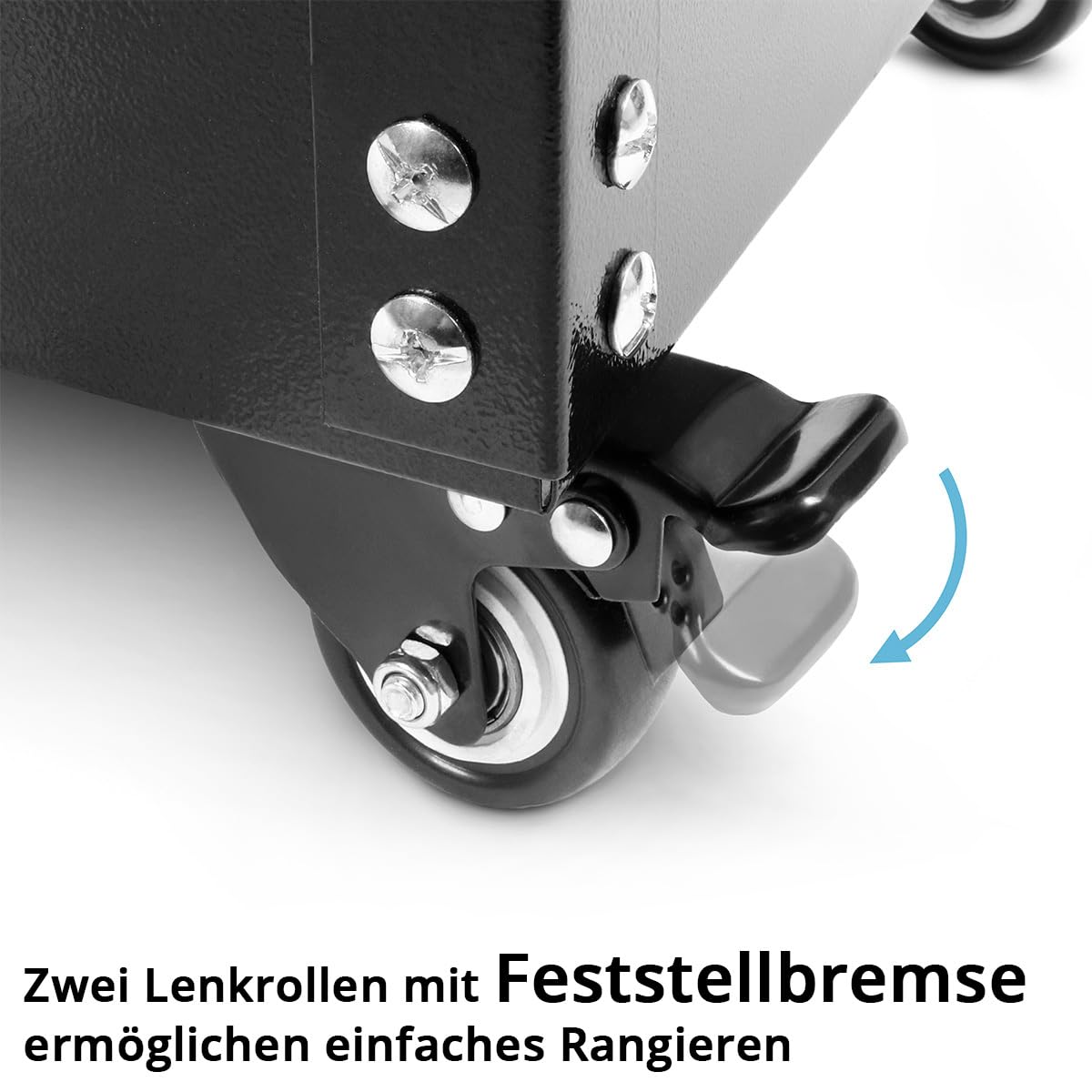 STAHLWERK Werkzeugwagen - Werkstattwagen ST-575, Etagenwagen mit 2 Ladeflächen, Rollwagen, Transportwagen, Montagewagen, Plattformwagen