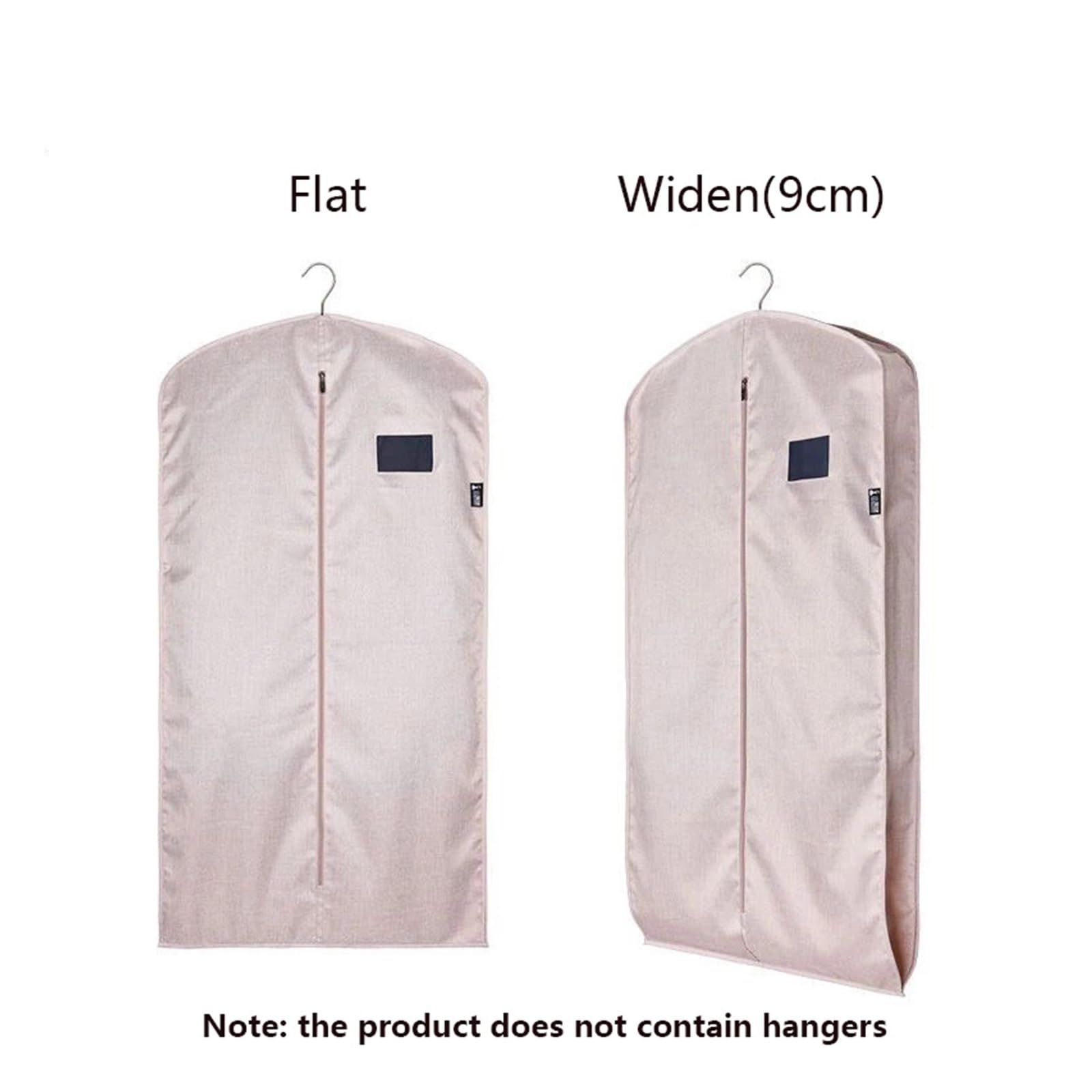3PCS Kleidung Staub Abdeckung Hängen Organizer Kleiderschrank Bekleidungs ​​Kleid Mantel Taschen Mit Zipper Anzug Fall Staubdicht Kleidung Abdeckung Oxford Für Kleider Jacken Hemden Abendkleider(Gray