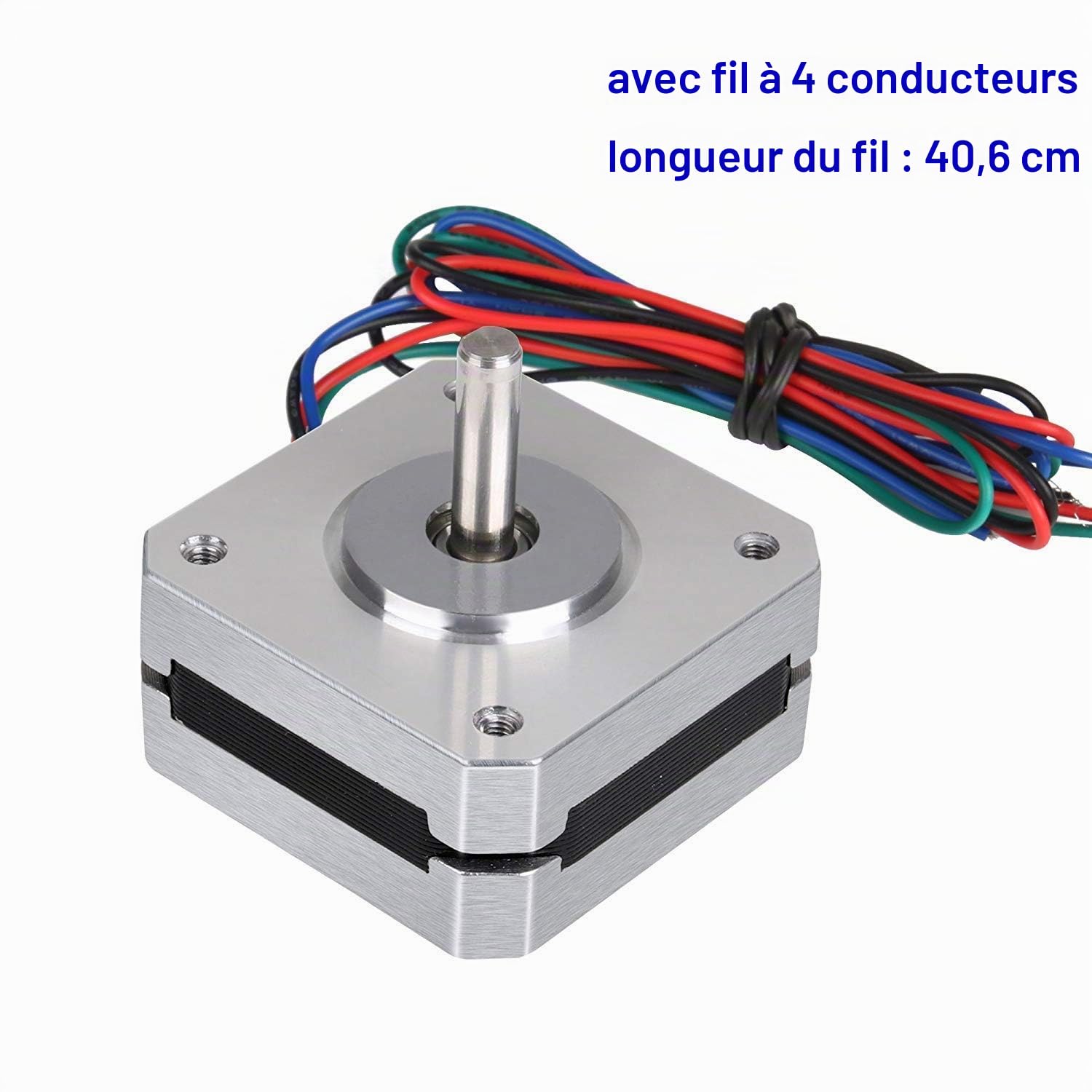 Moteur pas à pas Nema 17, 3 PCS Nema 17 Moteur pas à pas 1A 13N.cm Couple de maintien 4 dérivations 1.8 Deg 42 Moteur pour imprimante 3D Hobby CNC Routeur XYZ de craftsman168
