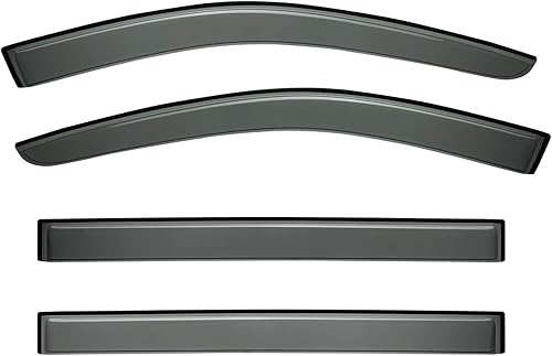Miniatura 3 de 4 piezas compatibles con 2008-2018 Town & Country 2008-2018 Dodge Grand Caravan Sun Rain Guard Ventana lateral deflectores de viento Viseras de