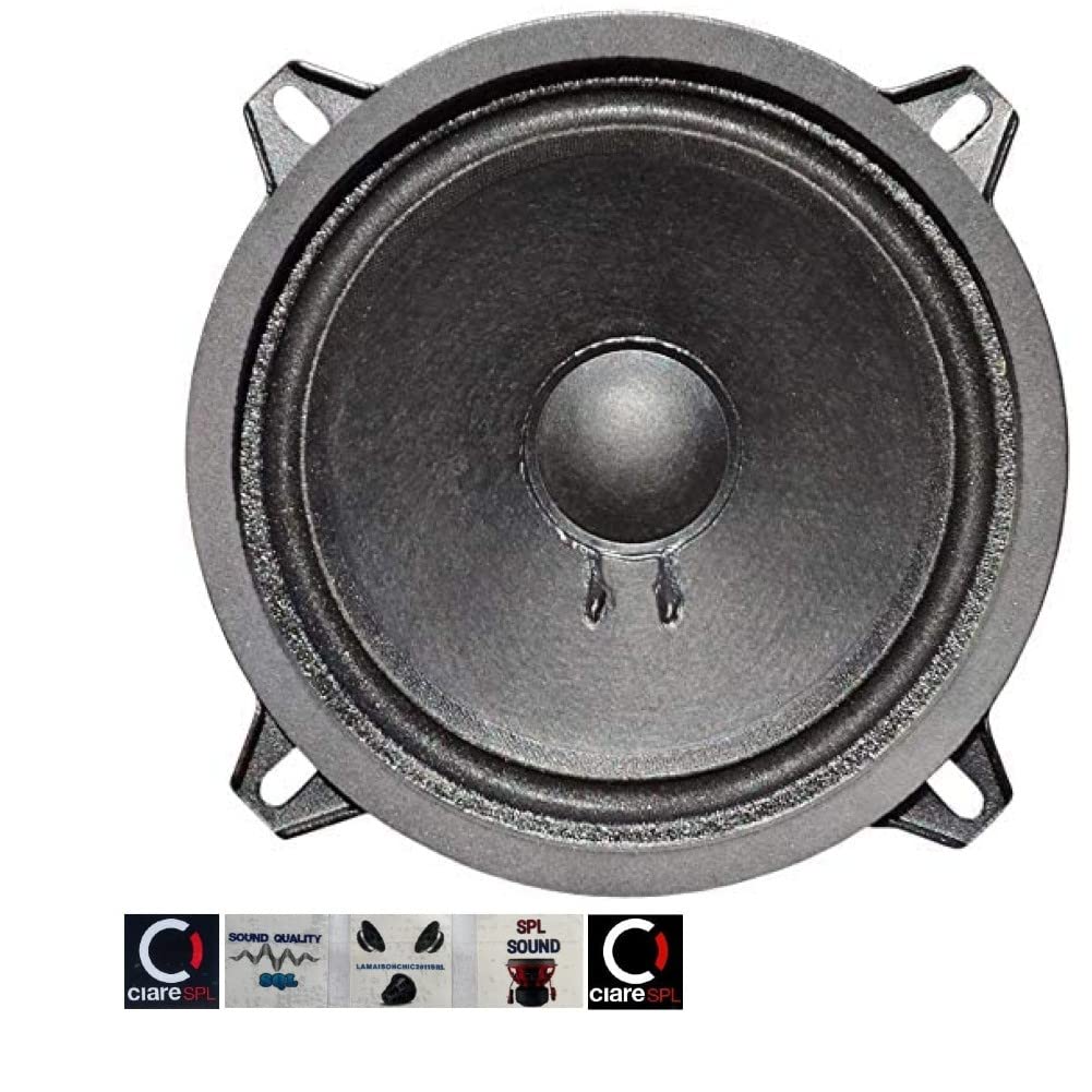 1 MIDRANGE CIARE CM132 CM 132 altoparlante da 13,00 cm 130 mm 5" da 90 watt rms e 180 watt max con impedenza 4 ohm sensibilità 90 db per auto, 1 pezzo + 5 adesivi omaggio
