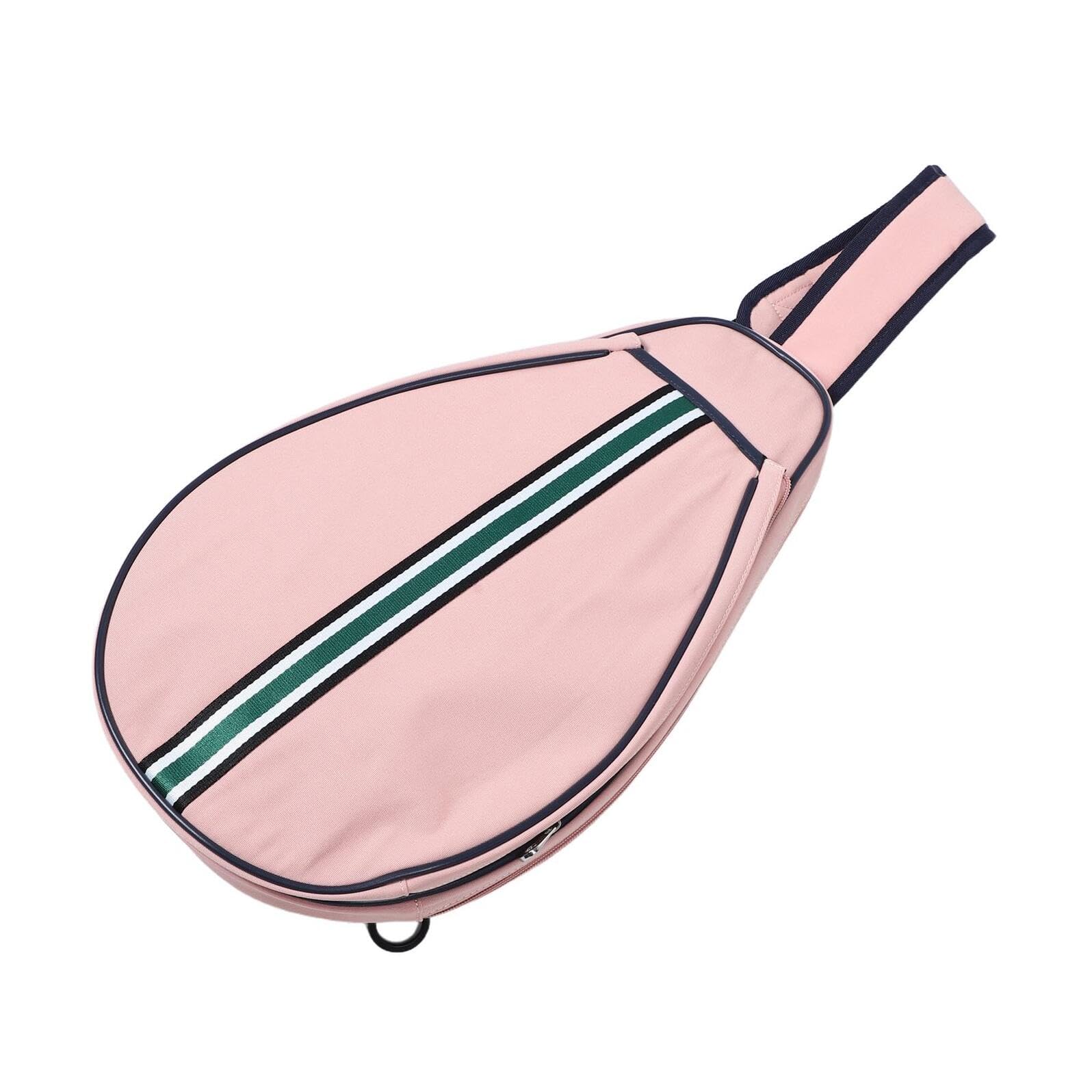 PRETYZOOM Borsa Porta Racchetta da Badminton a Tracolla Rosa Tasche Multiple, Fodera Protettiva e Tracolla Regolabile per Trasporto Comodo Attrezzatura Sportiva Outdoor