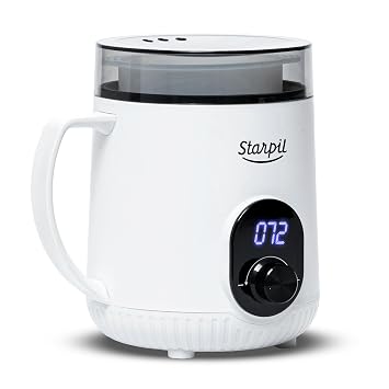 Starpil Wax Warmer - Digital Mini Wax Warmer for Hair Removal 8.4oz / 238g Best for Hard Wax Beads Use for Hair Removal Adjustable Temperature Wax Pot for Facial Hair White