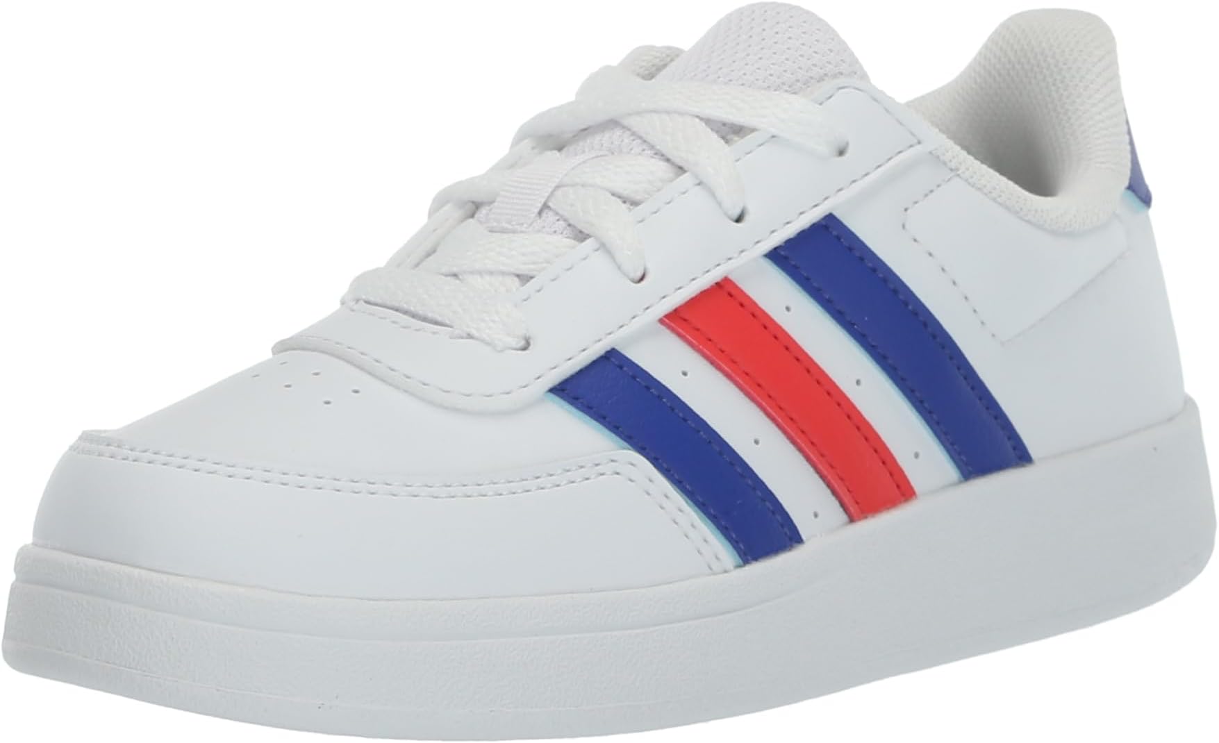 adidas red white and blue tennis shoes