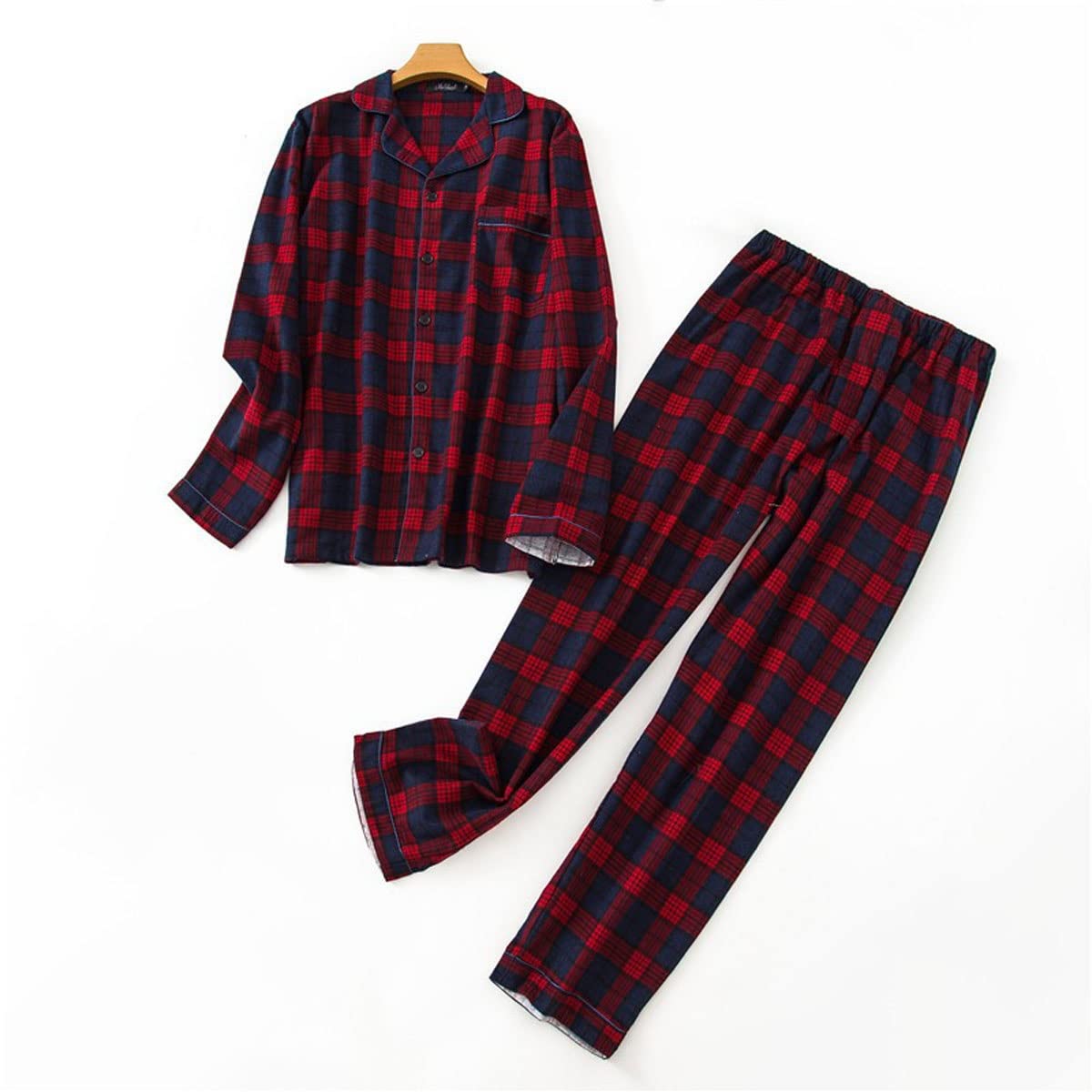 Ensemble pyjamas coton homme pour week-ends détente en haut et bas de nuit
