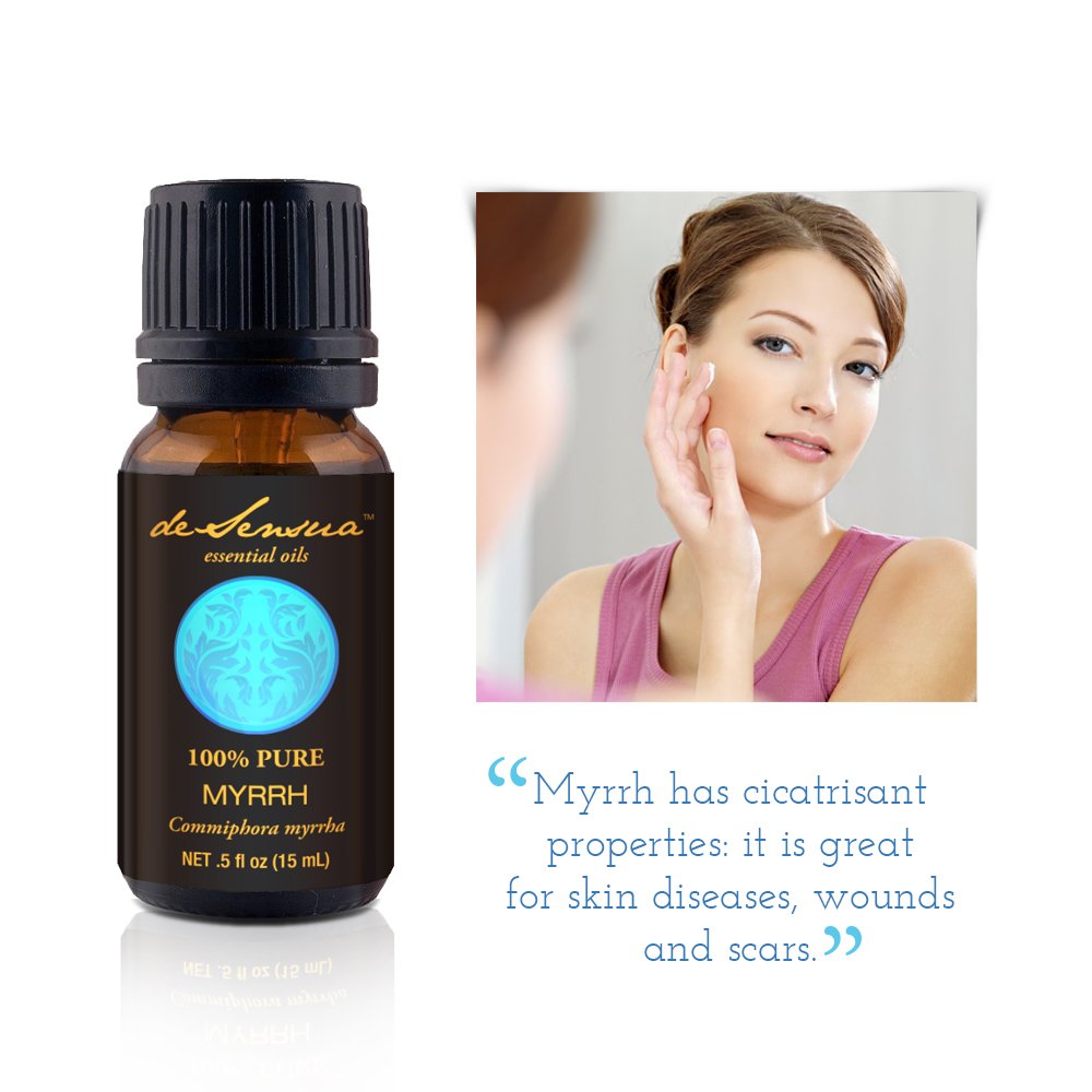 Myrrh Essential Oil for Professional Aromatherapists (for Home Use, See Warnings) Derived Wholly from Myrrh Gum (Myrrh, 30 mL)