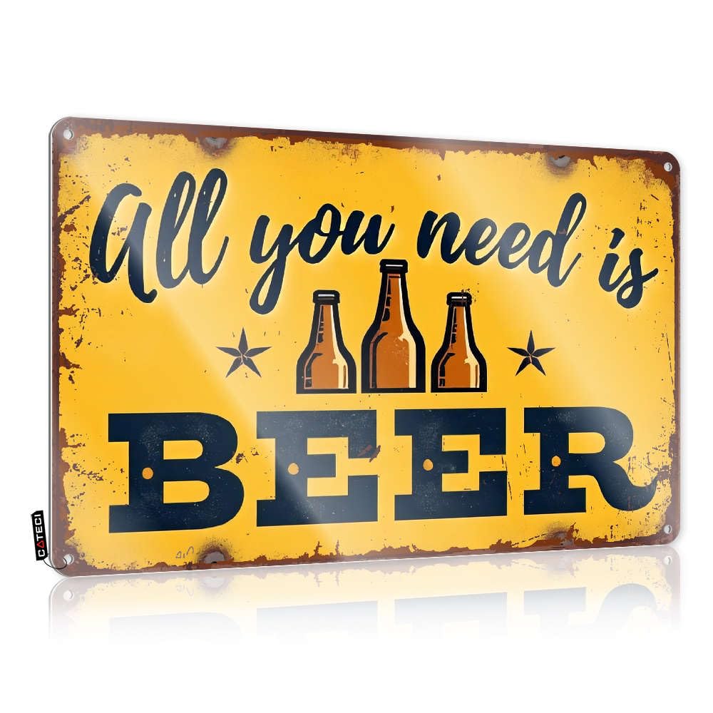 Flags For Room Guys Funny All You Need Is Beer Tin Sign Porch Sign Man Cave Furniture(20X30CM)