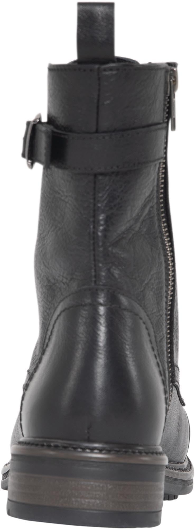John Doe - Jackie Damen High Heel Motorradstiefel Schwarz Schwarz 39 | Leder