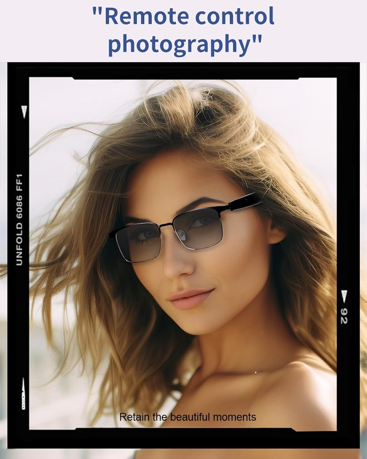 Smart Bluetooth Glasses Sunglasses for Men Women Polarized with Speakers Listenable Songs Wireless Bluetooth Eyeglasse