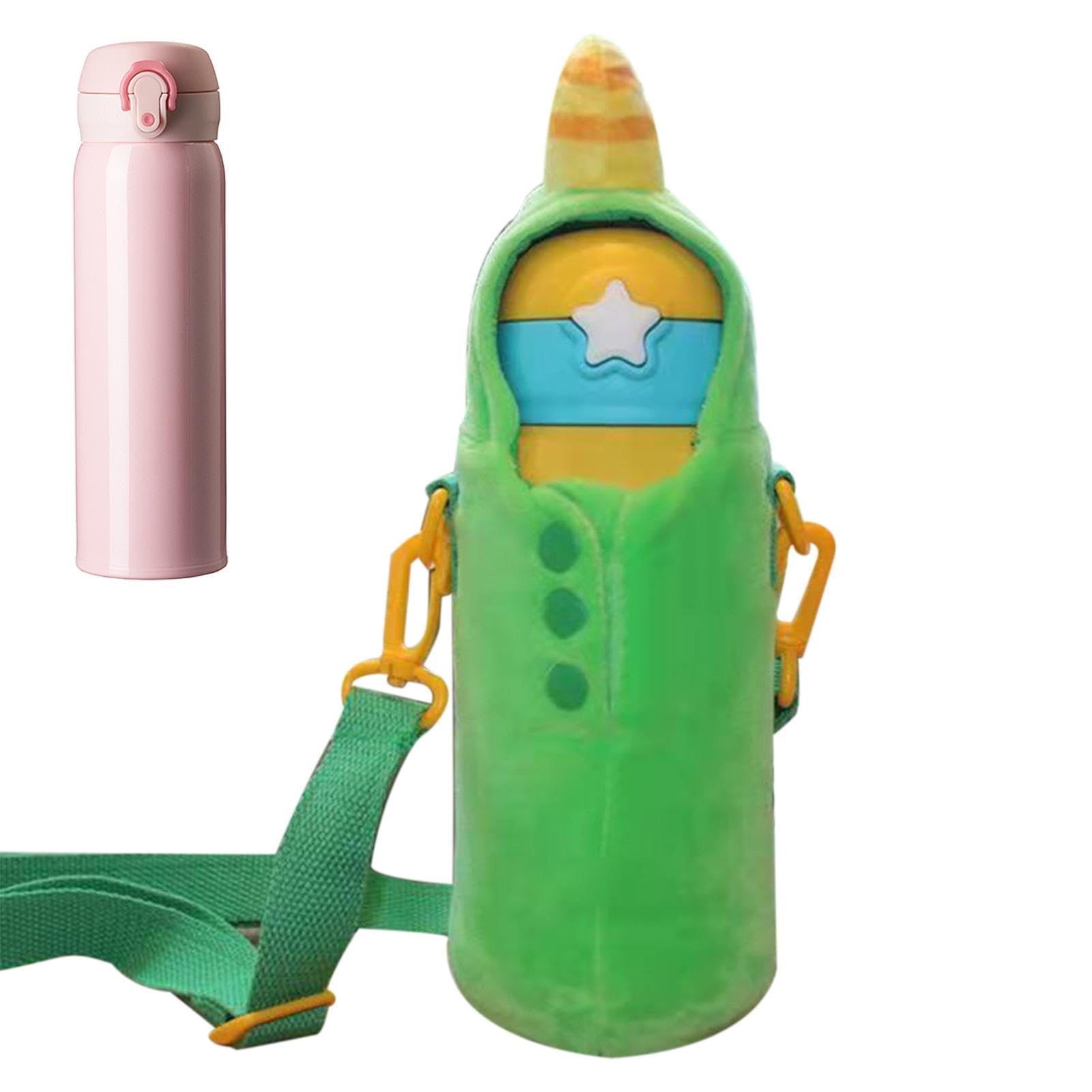 Dinosaurier-Wasserflaschen-Tragetasche Für Kinder - Mit Gurt, Praktisch Für Unterwegs