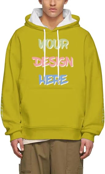 Custom Hoodie with Logo Text Graphic Customized Hoodie Personalized Hoodies for Men-Women