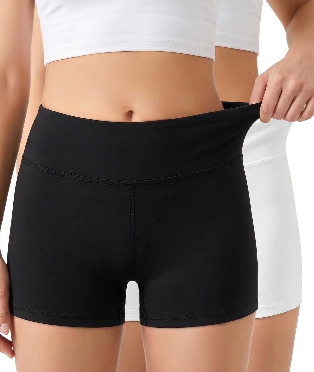 SIMIYA Girls Athletic Shorts Spandex Biker Shorts for Girls Size 5-14 Years | Girls Bike Shorts for Volleyball Gymnastics Bike Dance Cheer Shorts Soft under Dress Shorts