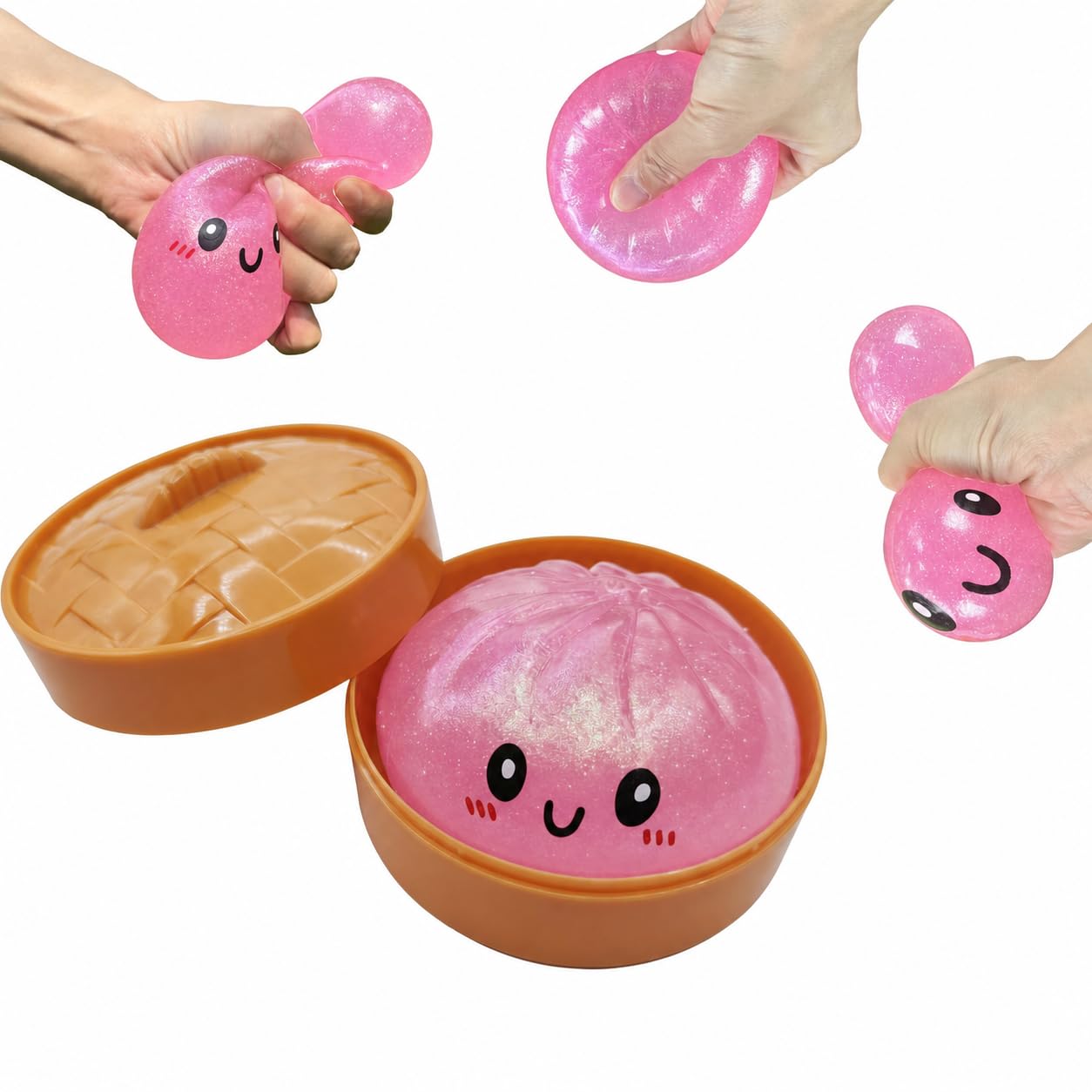 Amazon | 【SNSで話題】スクイーズ 水洗い可 おもちゃ キラキラ