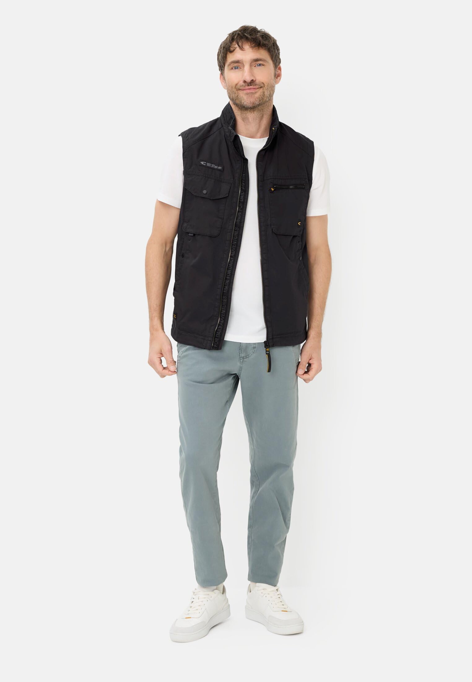 camel active Herren Outdoor Weste mit Innentaschen