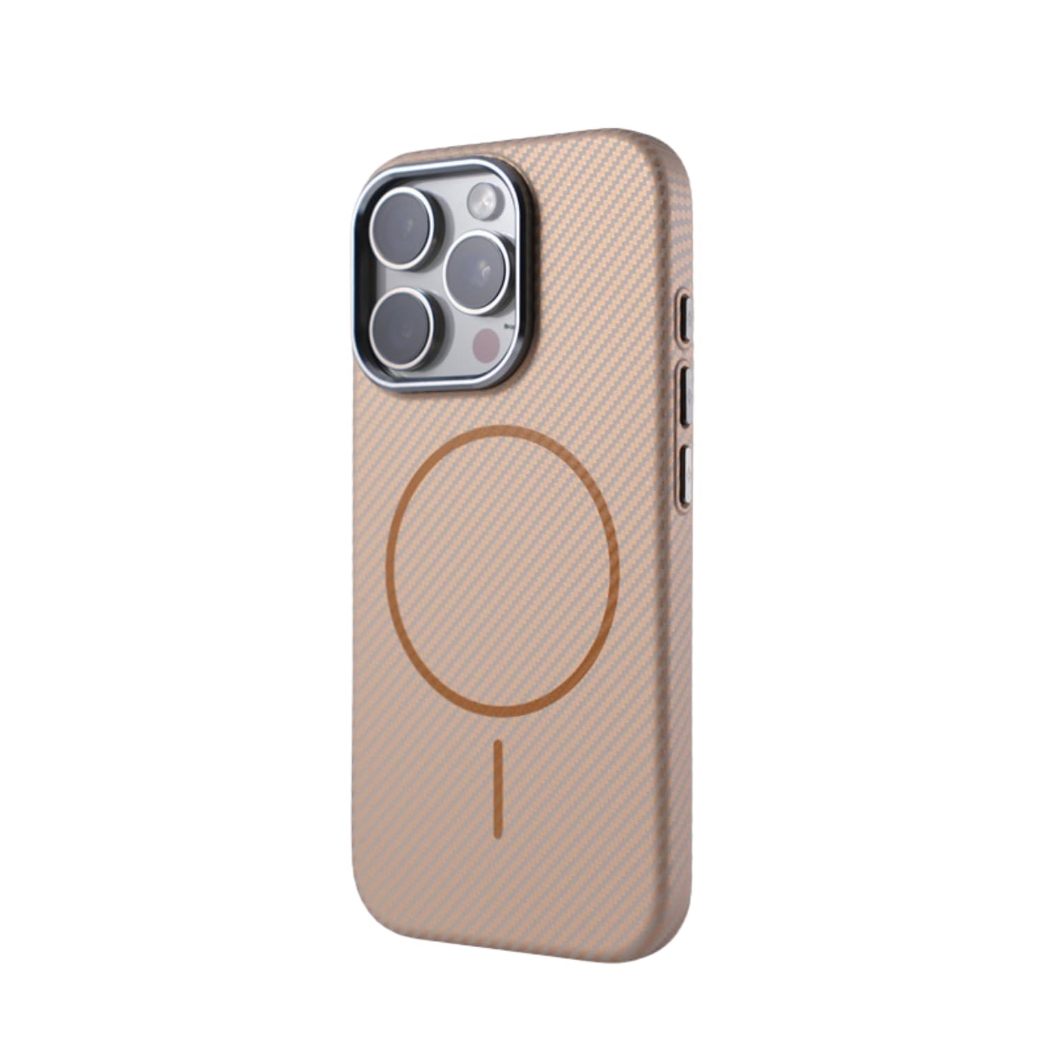 Everxcess Magnetic Case Compatible for iPhone 16 Pro Max – Slim Minimalist Carbon Fiber Texture Cover Compatible for MagSafe – Thin Frosted Protective