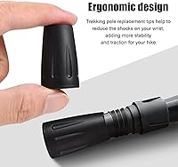 Vista 6 de Healifty 4 puntas de bastón de senderismo, puntas de bastón de senderismo, puntas de goma de repuesto para bastones de senderismo, bastones