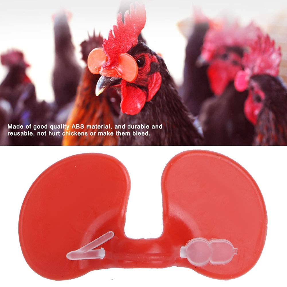 500 Pcs Chicken Peepers Glasses - Anti Pecking Blinders For Poultry, ABS Plastic - View #11