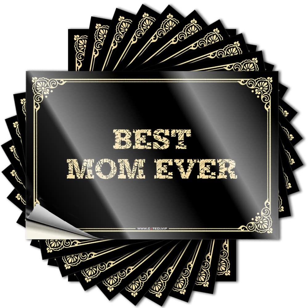 Best Mom Ever Hat Positive - Cute Sticker Self Adhesive Sticker(8X12CM)