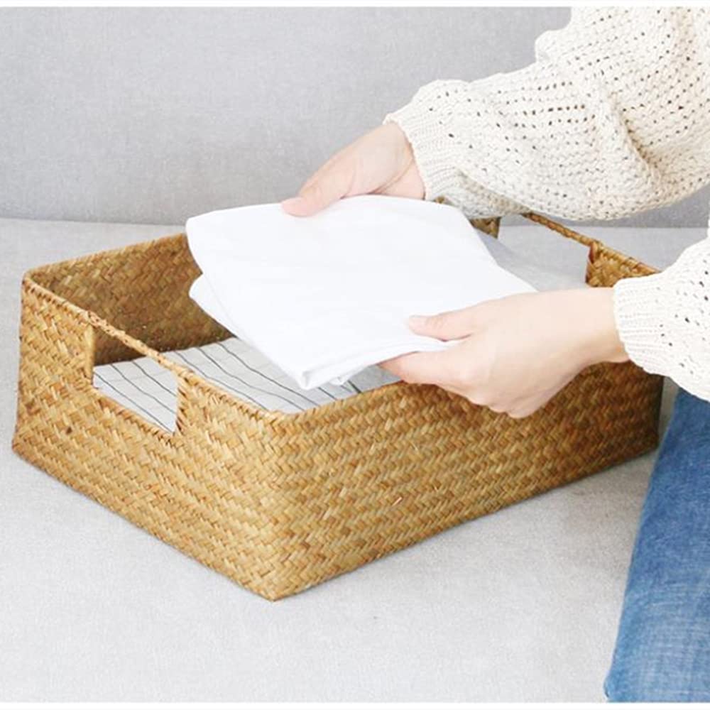 小型のこうり 天然素材 編み込み 収納箱