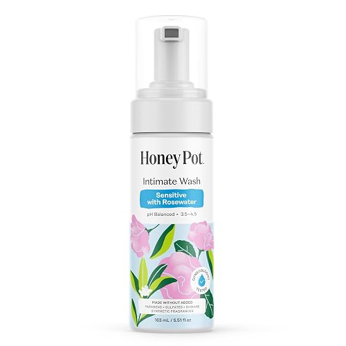 The Honey Pot Company Sensitive Rosewater Feminine Wash 5.51 Fl Oz