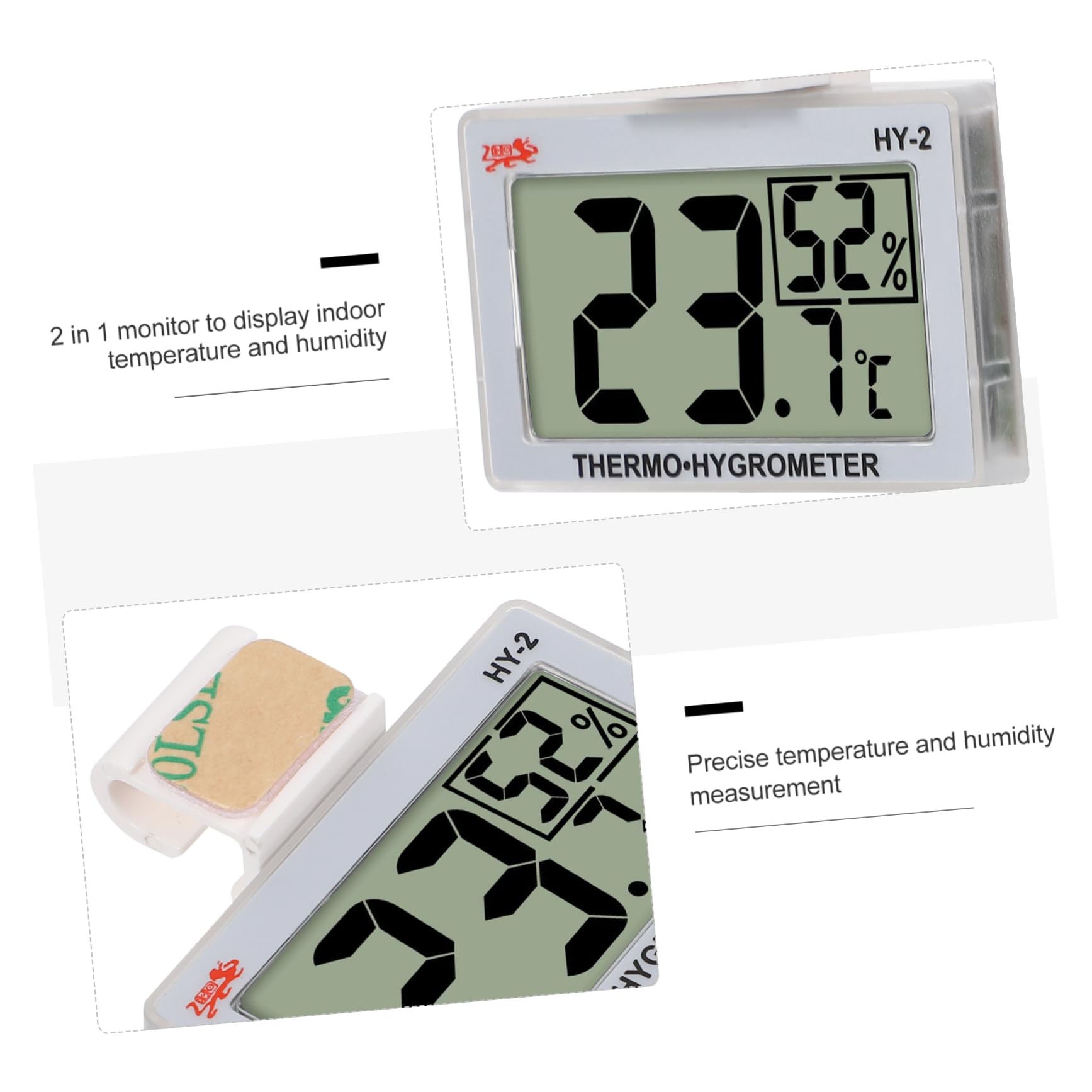 Hemoton Temperature Thermometer Room Temperature Monitor Indoor Hygrometer Hanging Humidity Gauge Quality Material