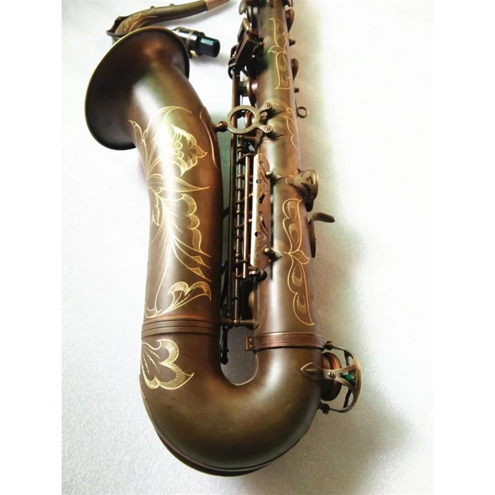 Saksofon Saksofon Tenorowy Antyczny Saksofon Tenorowy B-flat Bronze Z Akcesoriami Do Futerału