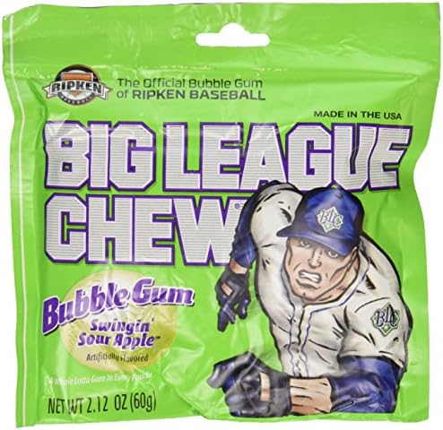 Big League Chew Sour Apple, 12 Count
