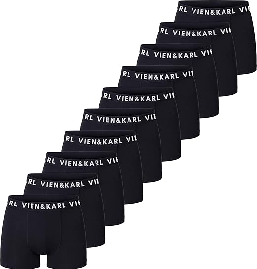 Erkek Premium Penye Pamuklu Likralı Boxer - 10'lu Set