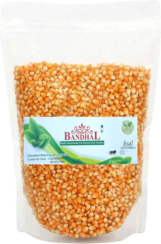 BANDHAL- Whole Maize/Corn Unpopped/Popcorn Corn Makka 450g | 100% Popping Kernals Seed | Makka | 100% Natural (Makki | Makai) Pop Corn Kernels Sabut/Saboot Makka-picture-30