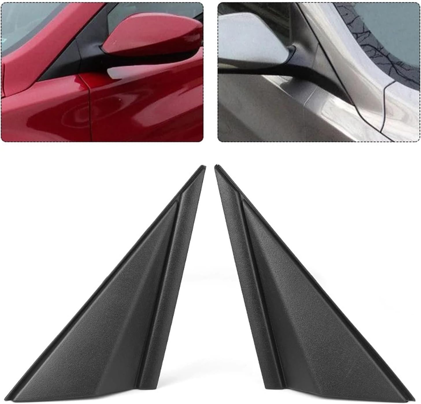 Door Mirror Pillar Side Corner Car Front Triangle Trim Cover Fit for Hyundai 2014 2015 2016(Left)
