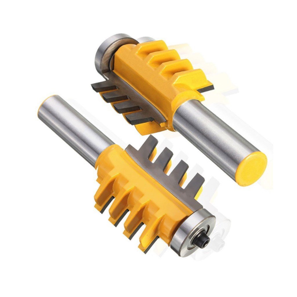 Yosoo 1/2'' Hank Rail & Stile Dedo Pegamento Router bit Conjunto Herramientas Cono Tenon Carpintería cortadora