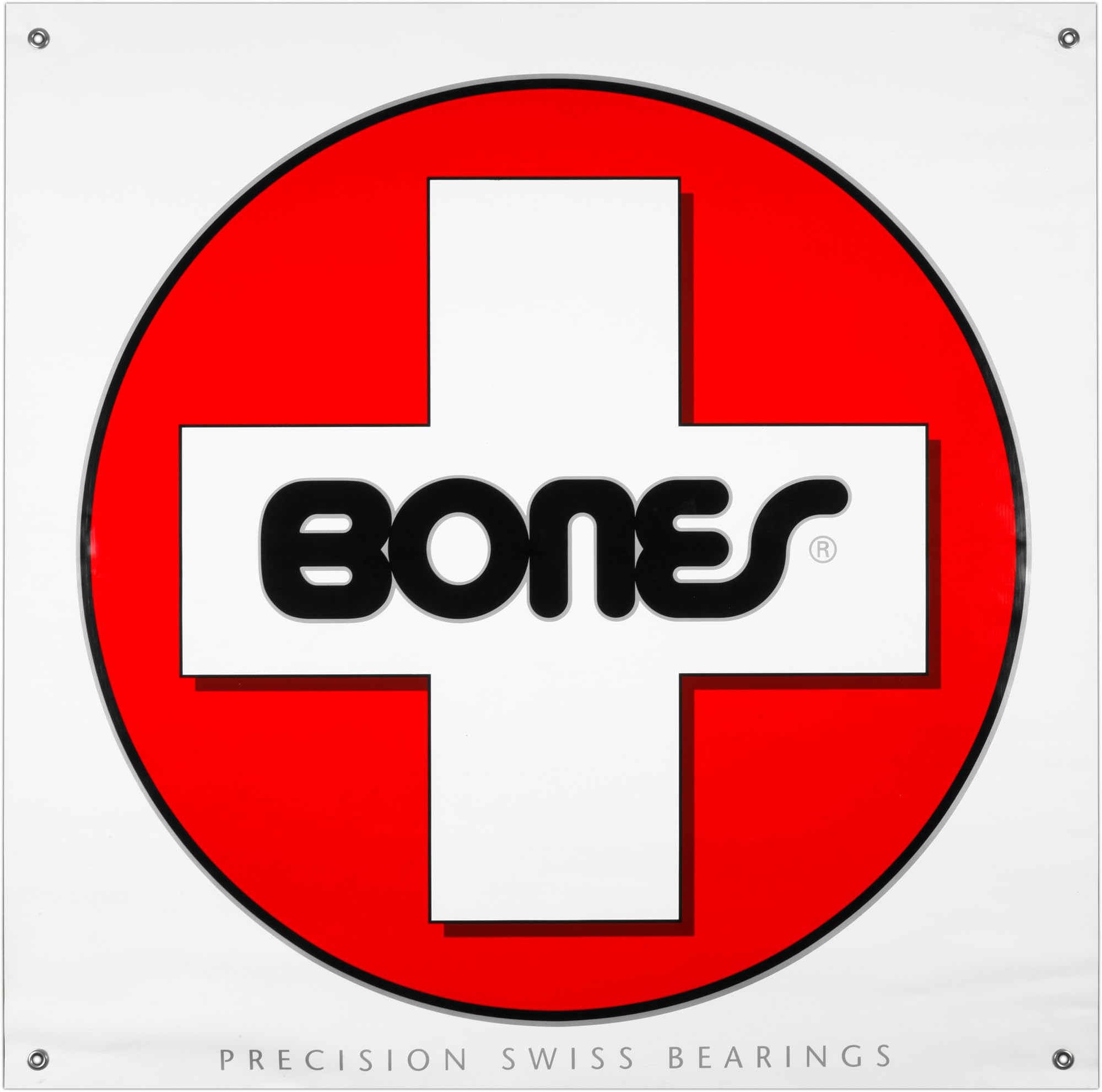 Bones Bearings Swiss Vinyl Banner 30" x 30"