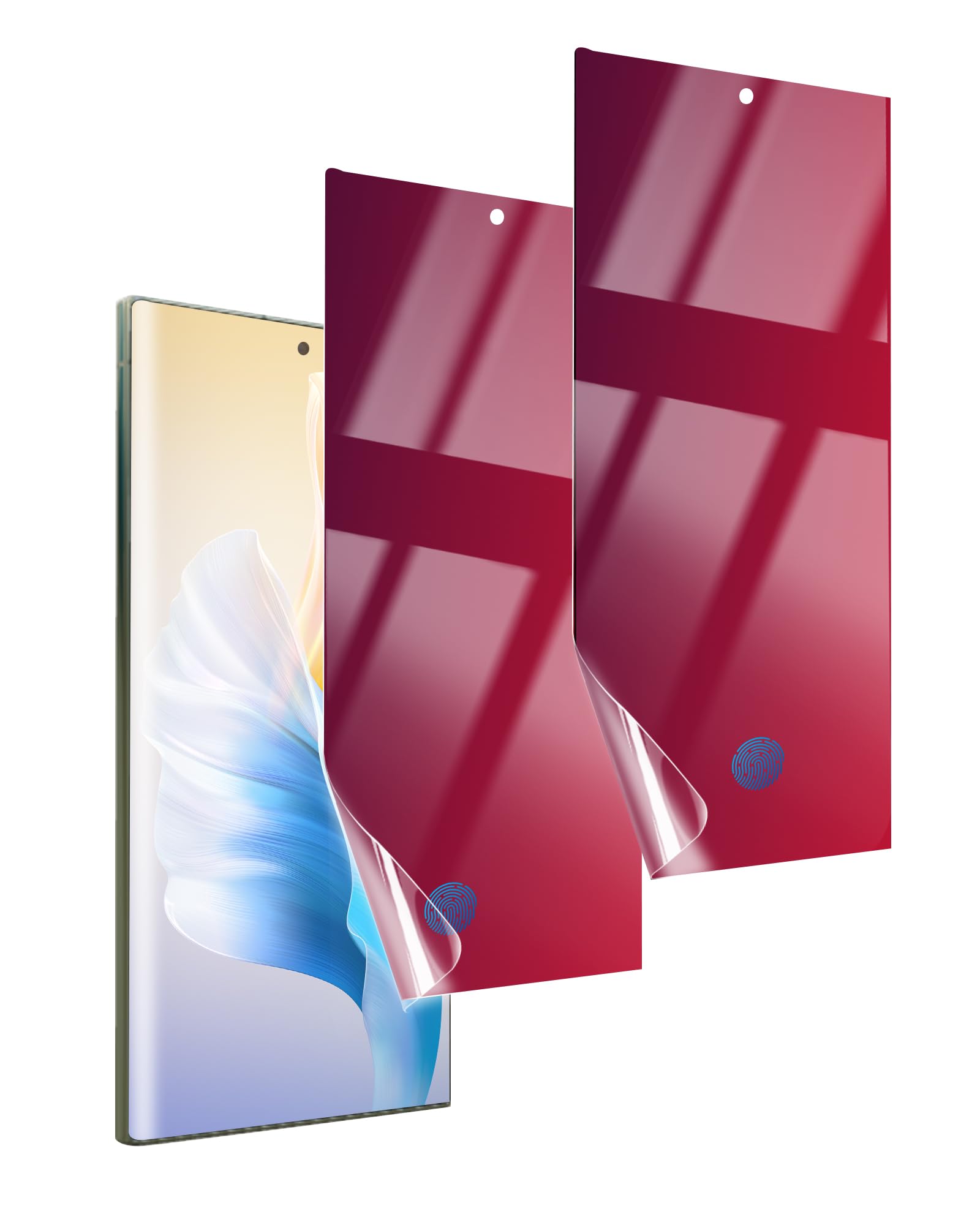 stilluxy2 Pack Gradient for Samsung Galaxy S24 Ultra Privacy Screen Protector Soft Film, Anti-Spy Anti-Blue Light, Colorful Full Protection & Touch Sensitive for Galaxy S24 Ultra 5G